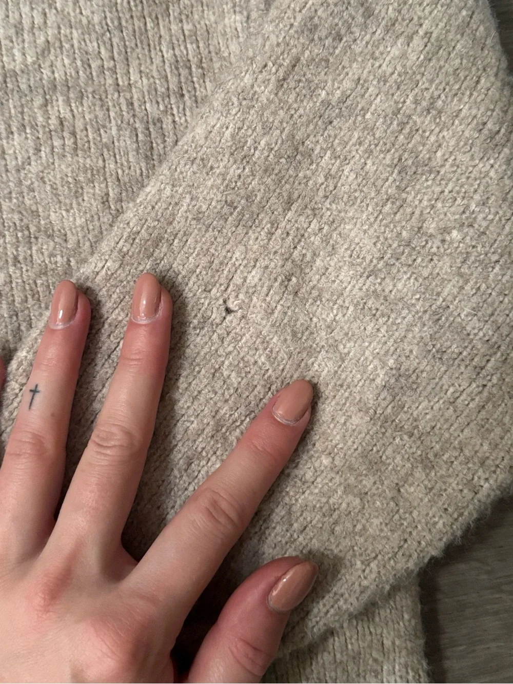 Zara Oversized Turtleneck Sweater Oatmeal